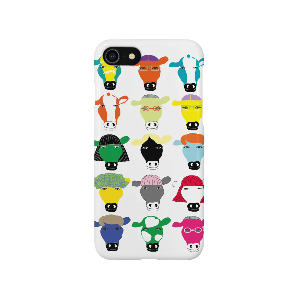 cosajisalutのいろいろのうし iPhone Smartphone Case