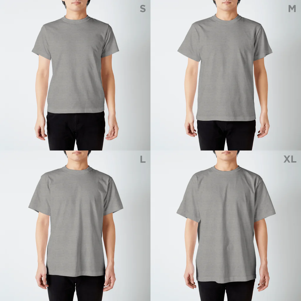 さはらそのこ｜イラストレーターのはたらく車11種　濃色 Regular Fit T-Shirt :model wear (male)