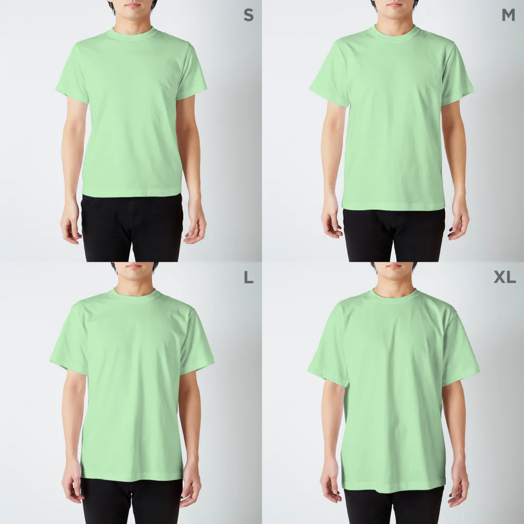 DICE-KのPOSITIVE PUNK Regular Fit T-Shirt :model wear (male)