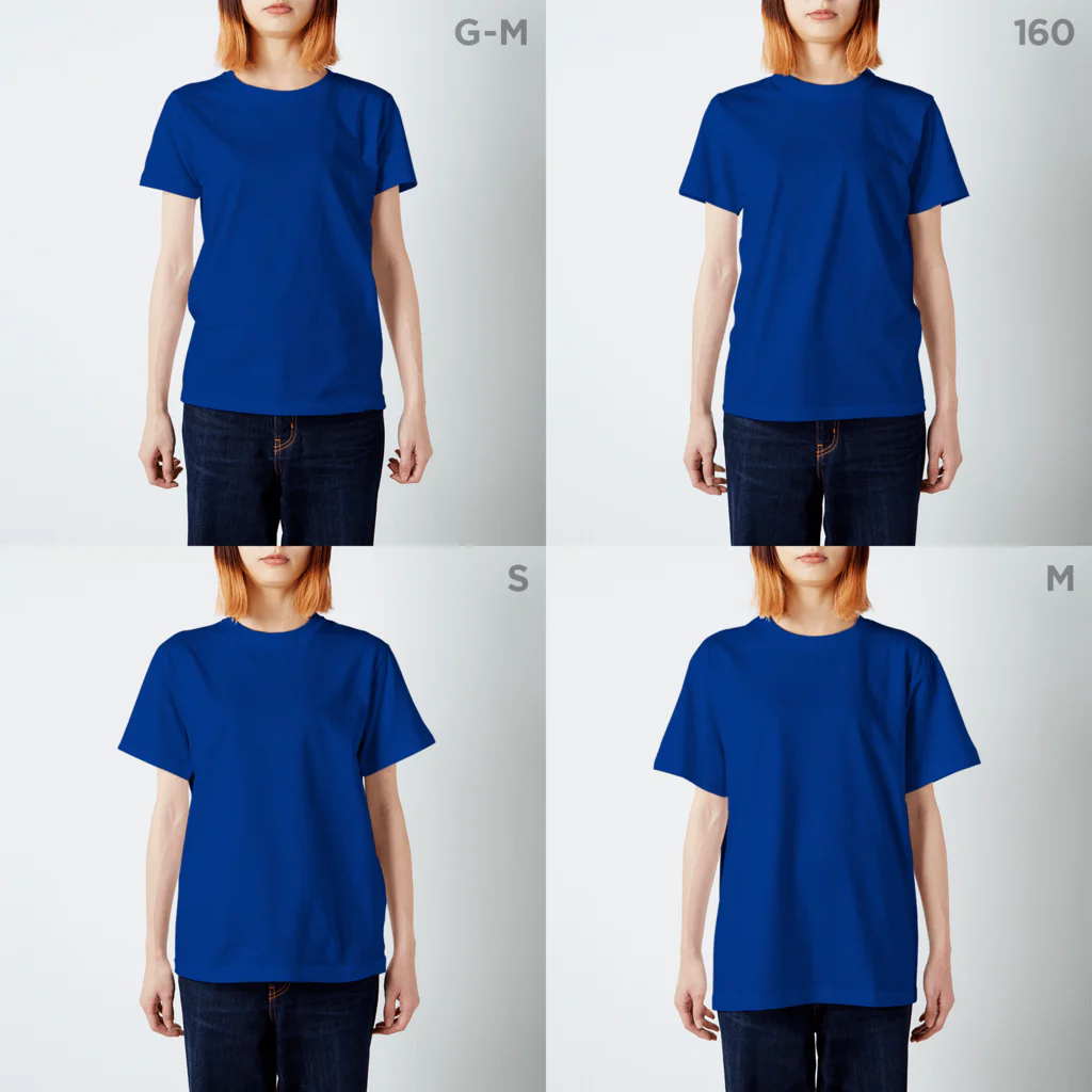 タオルとTシャツセット(青・黒) 洗濯表示がすぐわかるTシャツ(濃色) / 寒がりモンスター ( cold