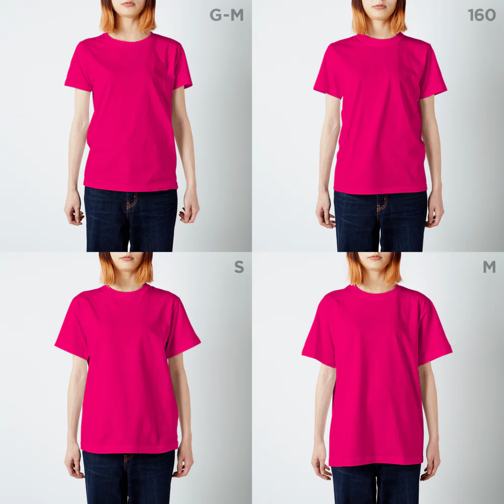 かしましTシャツ（トロピカルピンク） Regular Fit T-Shirt by