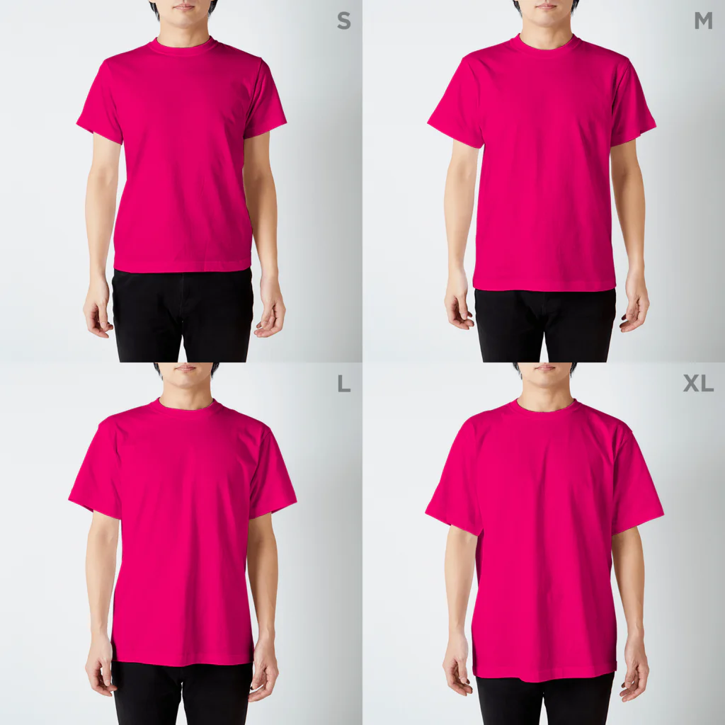 かしましTシャツ（トロピカルピンク） Regular Fit T-Shirt by