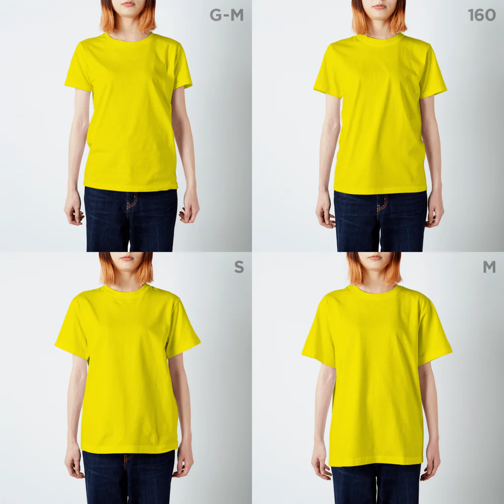 雑貨屋もぐまる へなちょこ店のかいがくんのＴシャツ Regular Fit T-Shirt :model wear (woman)