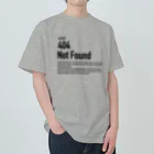 404 Not Found Goodsの404 Not Found（エラーコードシリーズ） Heavyweight T-Shirt