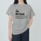 404 Not Found Goodsの404 Not Found（エラーコードシリーズ） Heavyweight T-Shirt