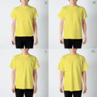 ながぐつのデュークのstanding#1 Regular Fit T-Shirt :model wear (male)