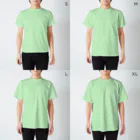 DICE-KのPOSITIVE PUNK Regular Fit T-Shirt :model wear (male)