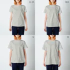 けーらんのお店のこっとんマン Regular Fit T-Shirt :model wear (woman)