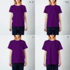 おそらのデザインの陽ちゃんのひとりごと-2- Regular Fit T-Shirt :model wear (woman)