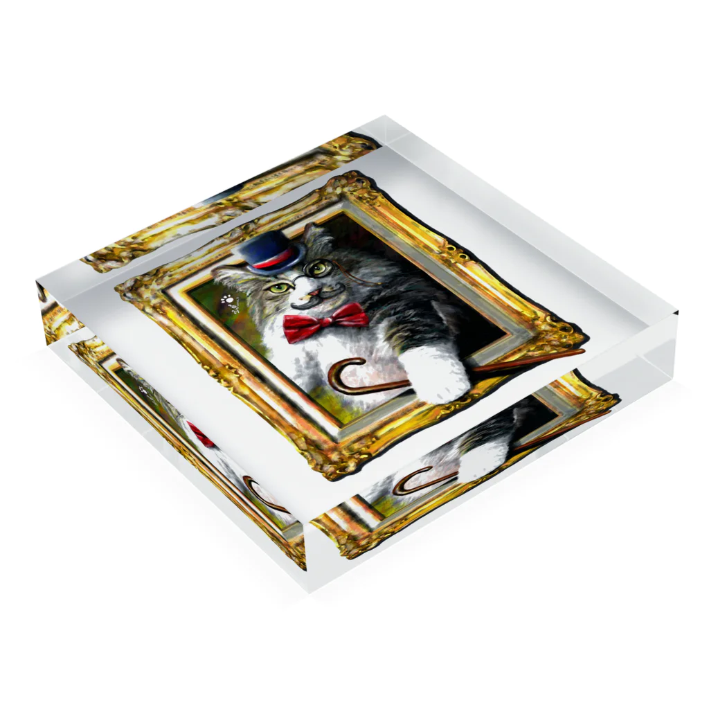 白石拓也の吾輩は猫でR Acrylic Block :placed flat