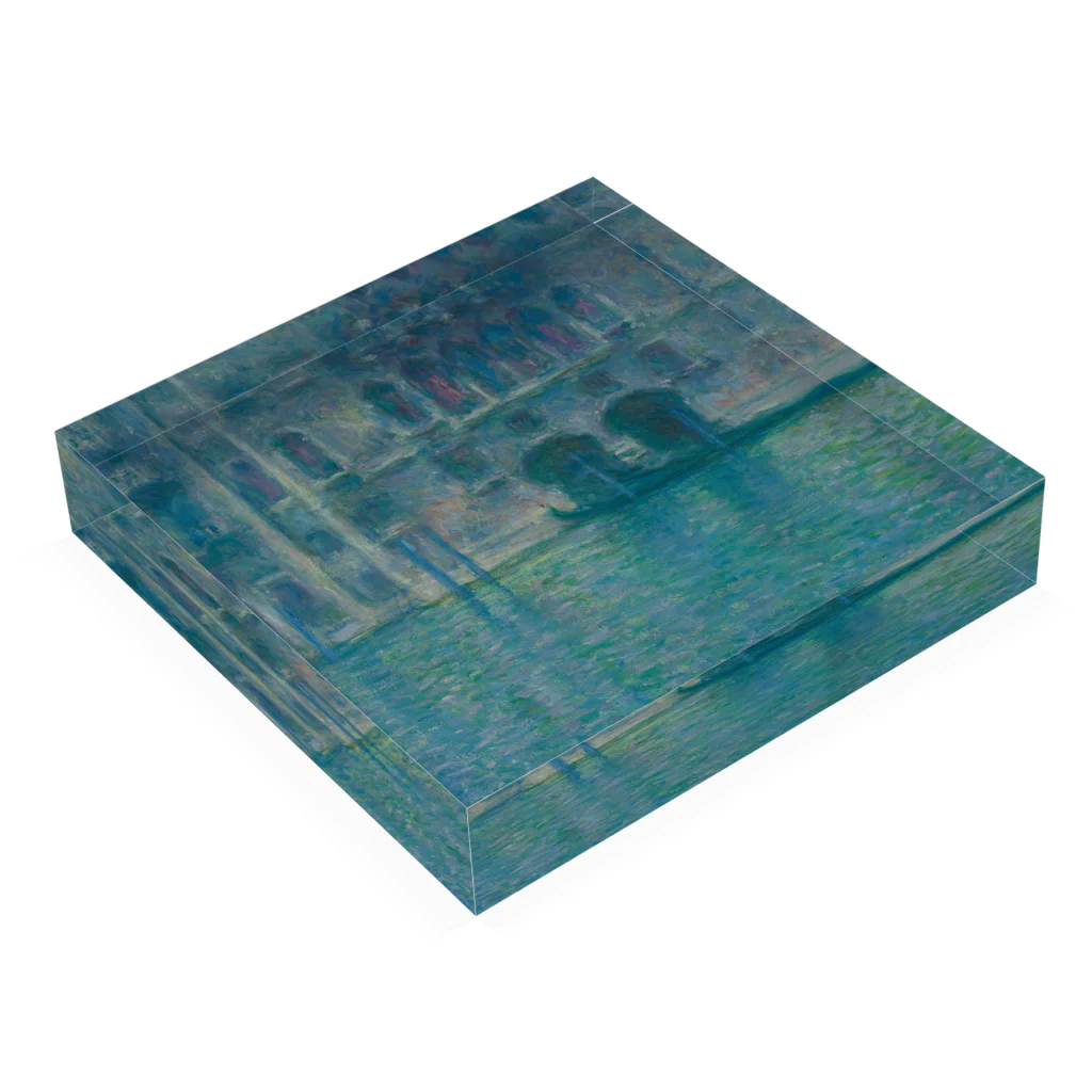 SONOTENI-ARTの004-035　クロード・モネ　『Palazzo da Mula, Venice』　アクリルブロック Acrylic Block :placed flat