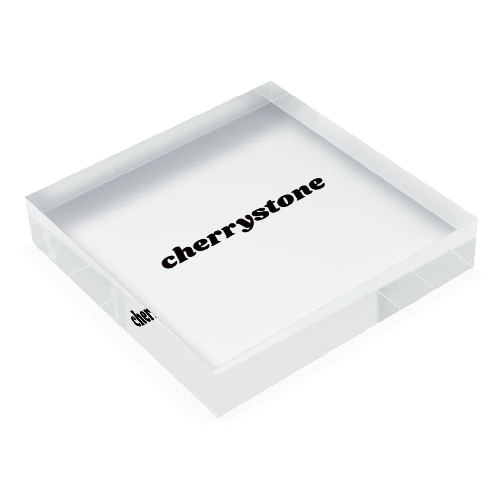 公式　猫目石検定　CHERRYSTONE　　のCHERRYSTONE　チェリーストーン Acrylic Block :placed flat