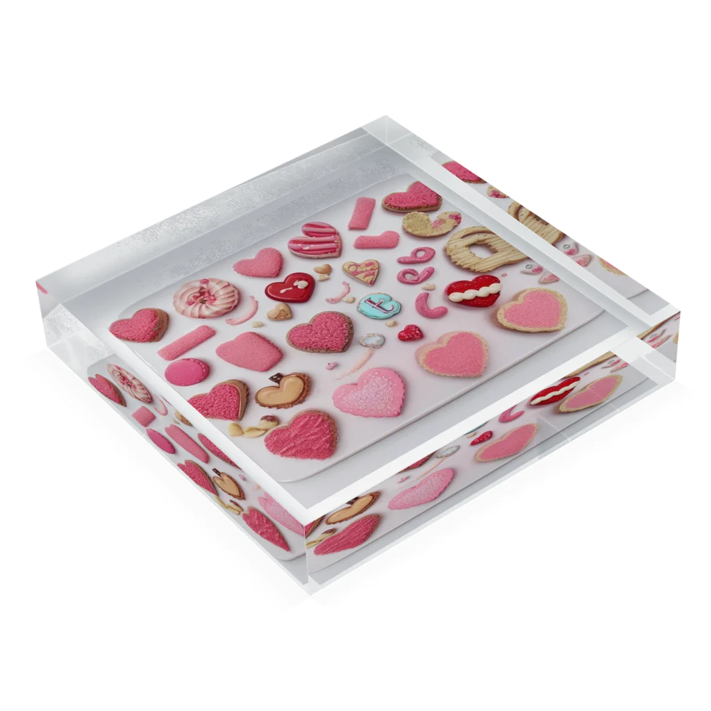 suuの「スイーツの楽園アート」 Acrylic Block :placed flat