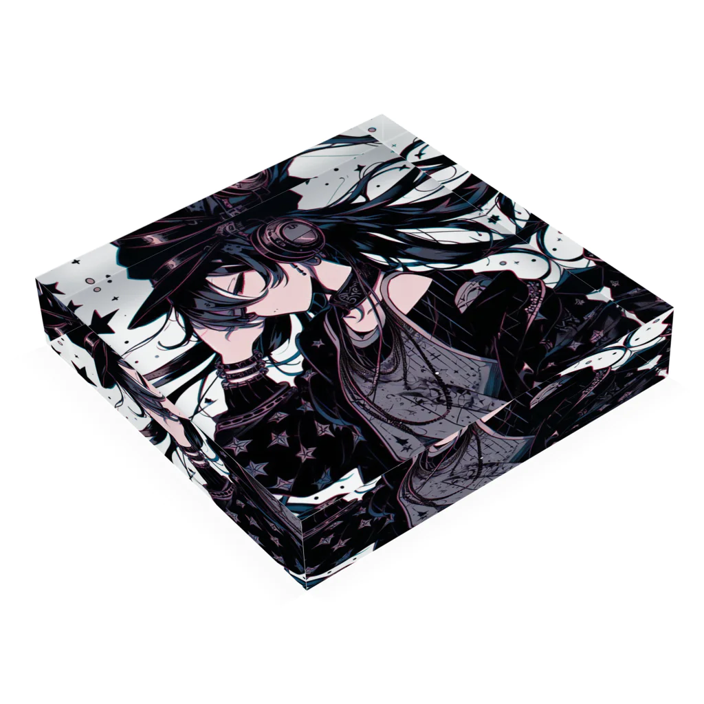 zaisuの音楽女子３ Acrylic Block :placed flat
