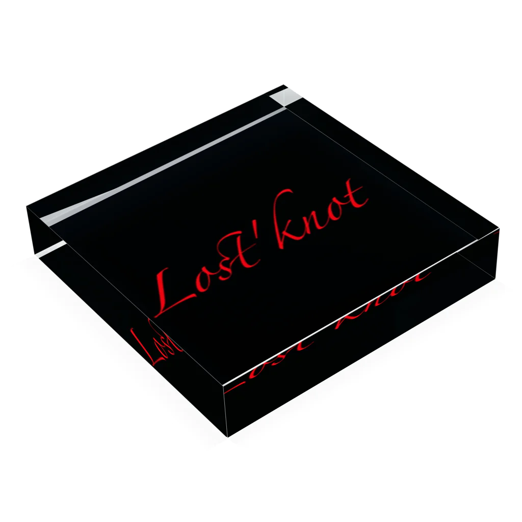 Lost'knotのLost'knot我等ノ婀嘉 Acrylic Block :placed flat