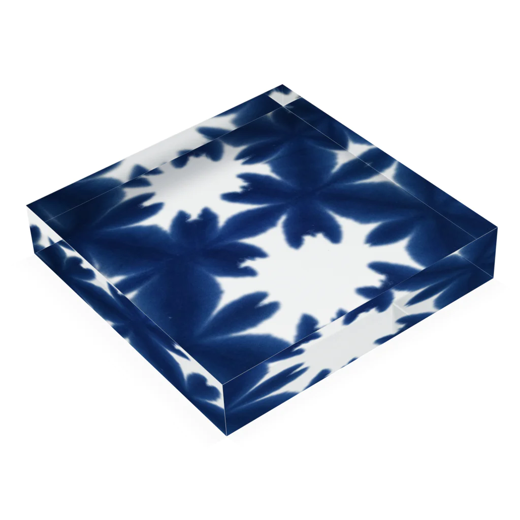 さまんさ758のＳＨＩＢＯＲＩ（クリア） Acrylic Block :placed flat