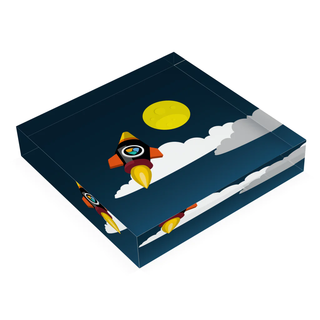 よろず屋ばんしょうのNEM to the moon Acrylic Block :placed flat