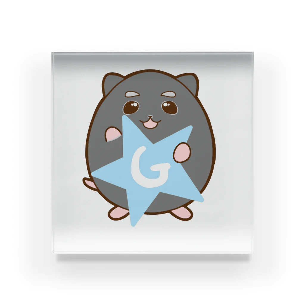 ハムスターと犬とわたし。のごまのG Acrylic Block