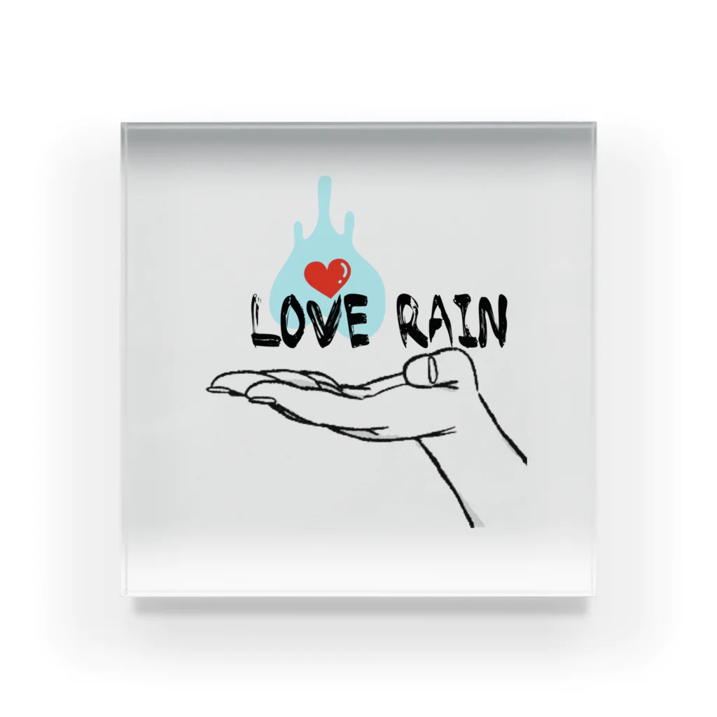 rin-RiccaのLOVE RAIN Acrylic Block