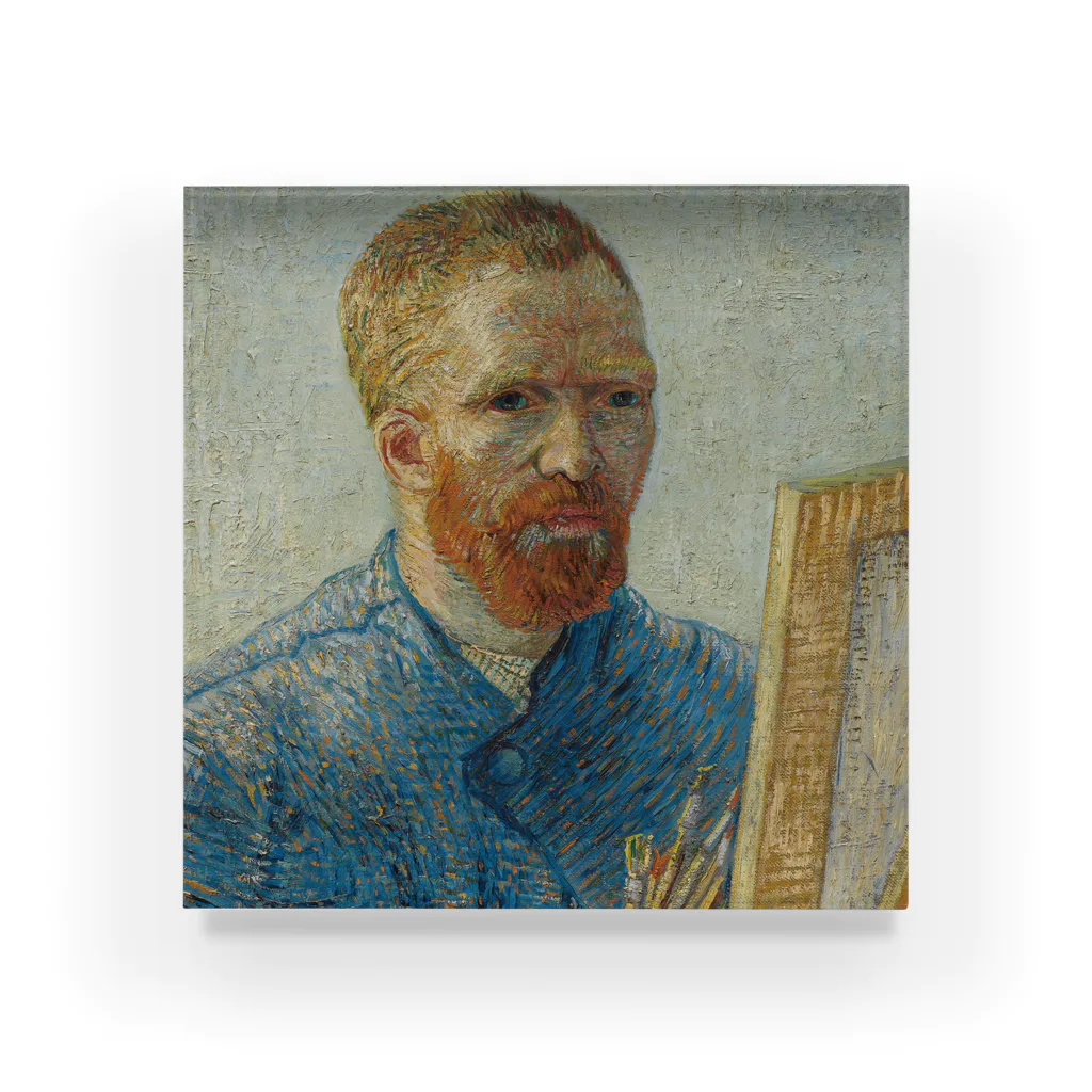 SONOTENI-ARTの005-020　ゴッホ　『画家としての自画像』　アクリルブロック Acrylic Block