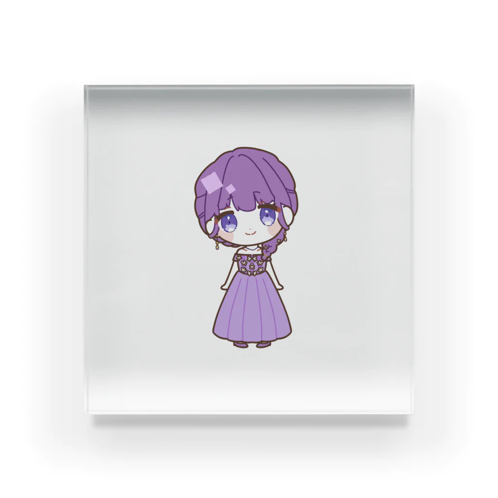 恋と深空 大陸版 VIP様限定のギフト アクリルブロック ディア(ハート)ヴォーカリスト CR▽MAID CAFE アクリルブロック