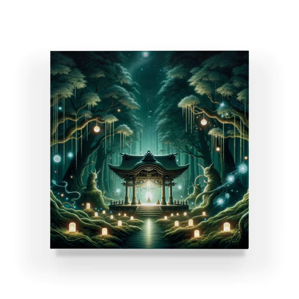 miuhaduの「幻想の森と神秘の社」 Acrylic Block