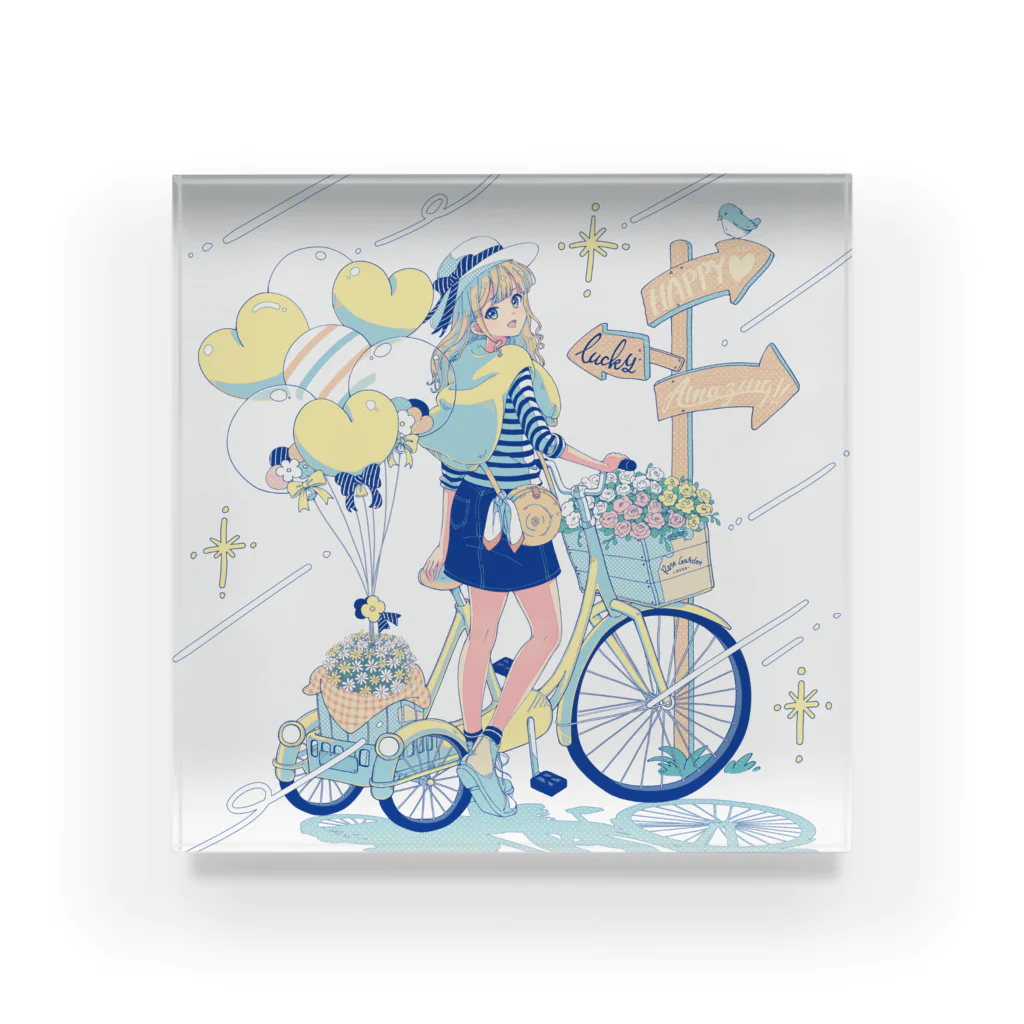 kukoの今日はどこへ行こうかな（アクリルブロック） Acrylic Block