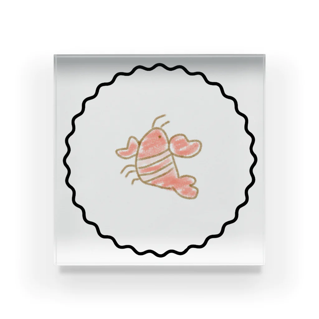 🦐ガルネーレ🍤のエビちゃん Acrylic Block