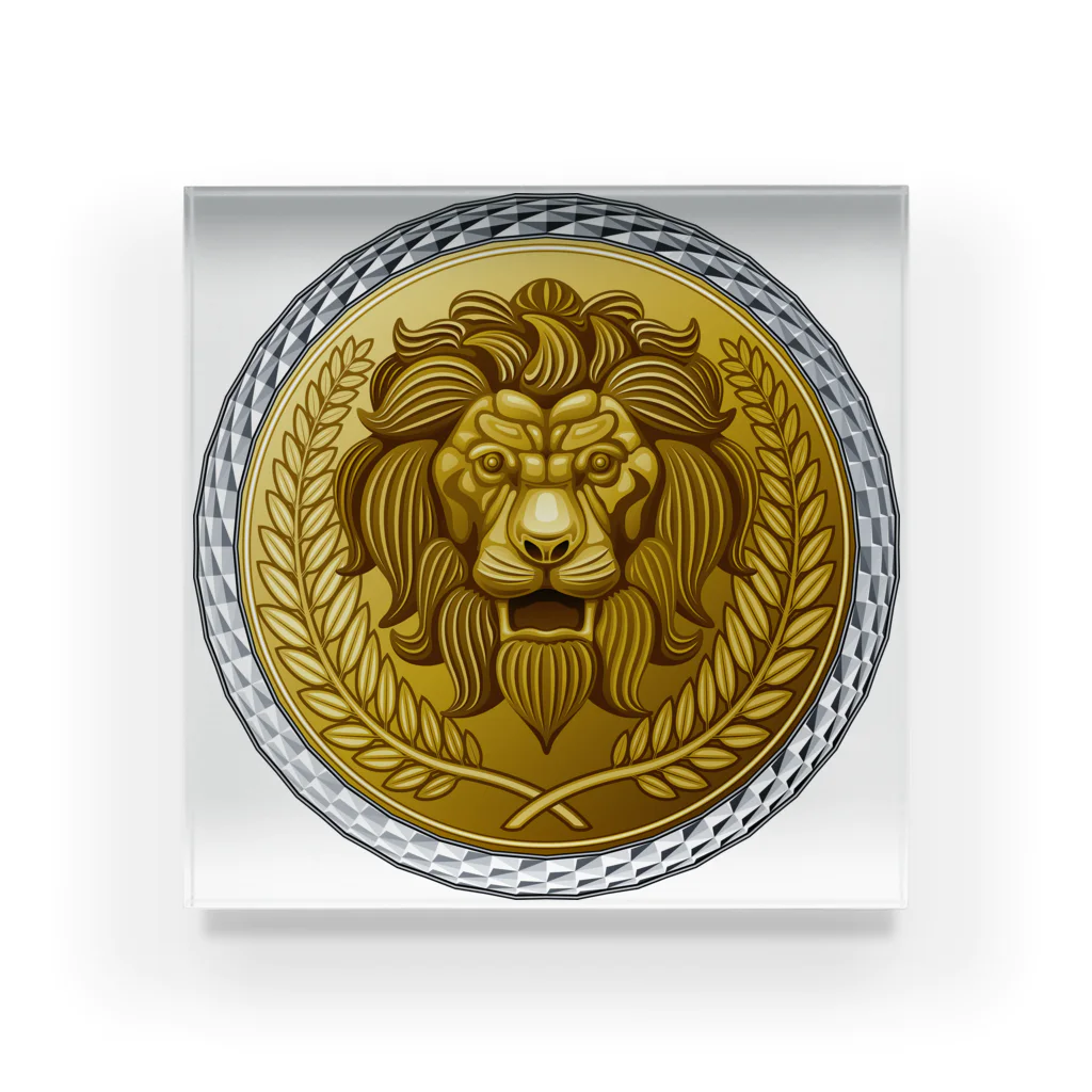 ゴージャスなライオンのレリーフ / kimchinのアクリルブロック通販 ∞ SUZURI（スズリ）