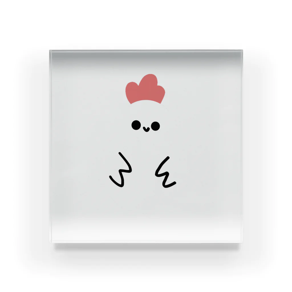 えびたるとのお店のにわとり Acrylic Block