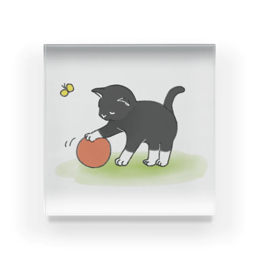 連弾兄弟のくつしたねこ Acrylic Block