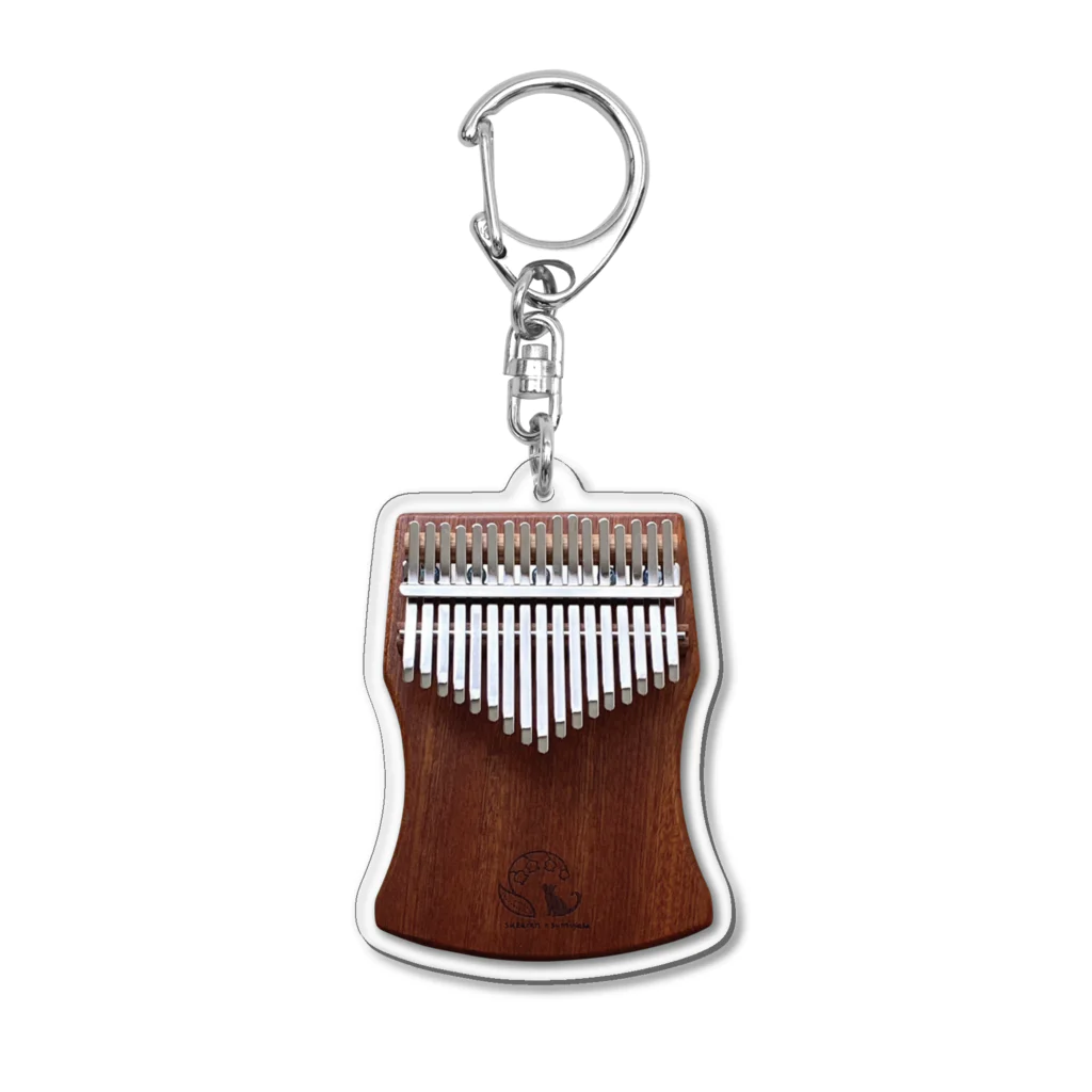 鈴蘭小道のカリンバ（サペリ） Acrylic Key Chain