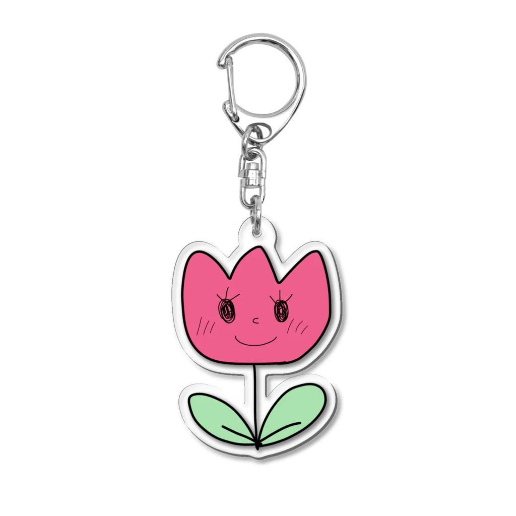 月城せいにゃん🐈‍⬛💜🦋のちゅーりっぷちゃん🌷 Acrylic Key Chain