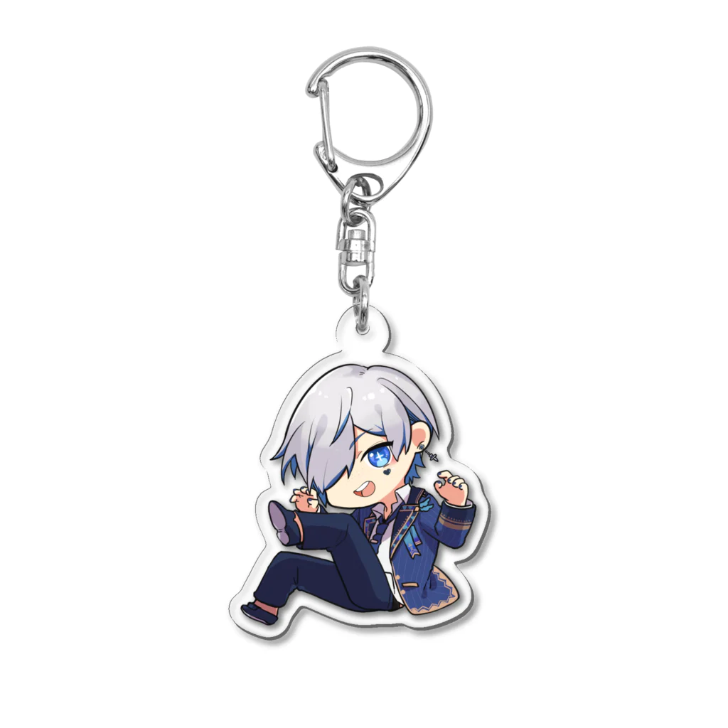 万事屋蒼月 SUZURI店の蒼月ふみアクキーTYPE B Acrylic Key Chain