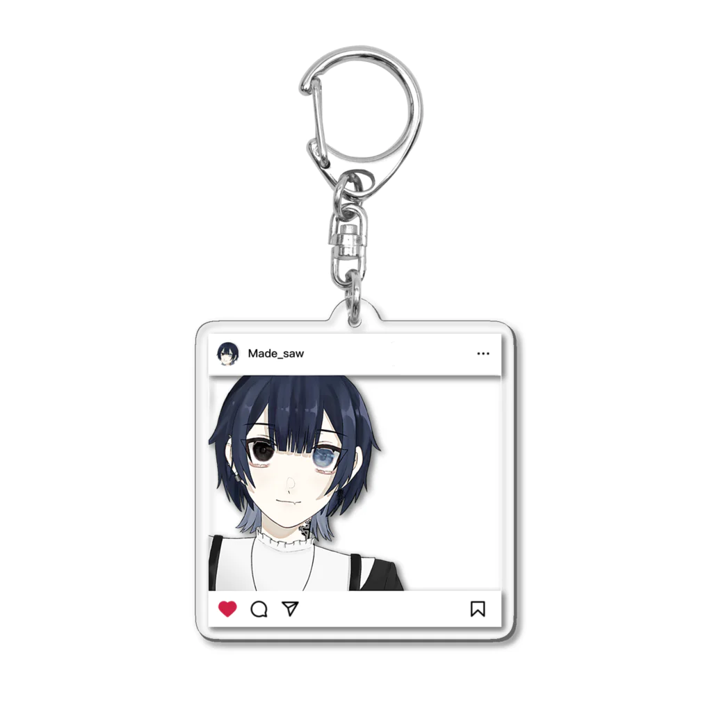 冥土葬インスタ風アクキー Acrylic Key Chain by みるまやさん