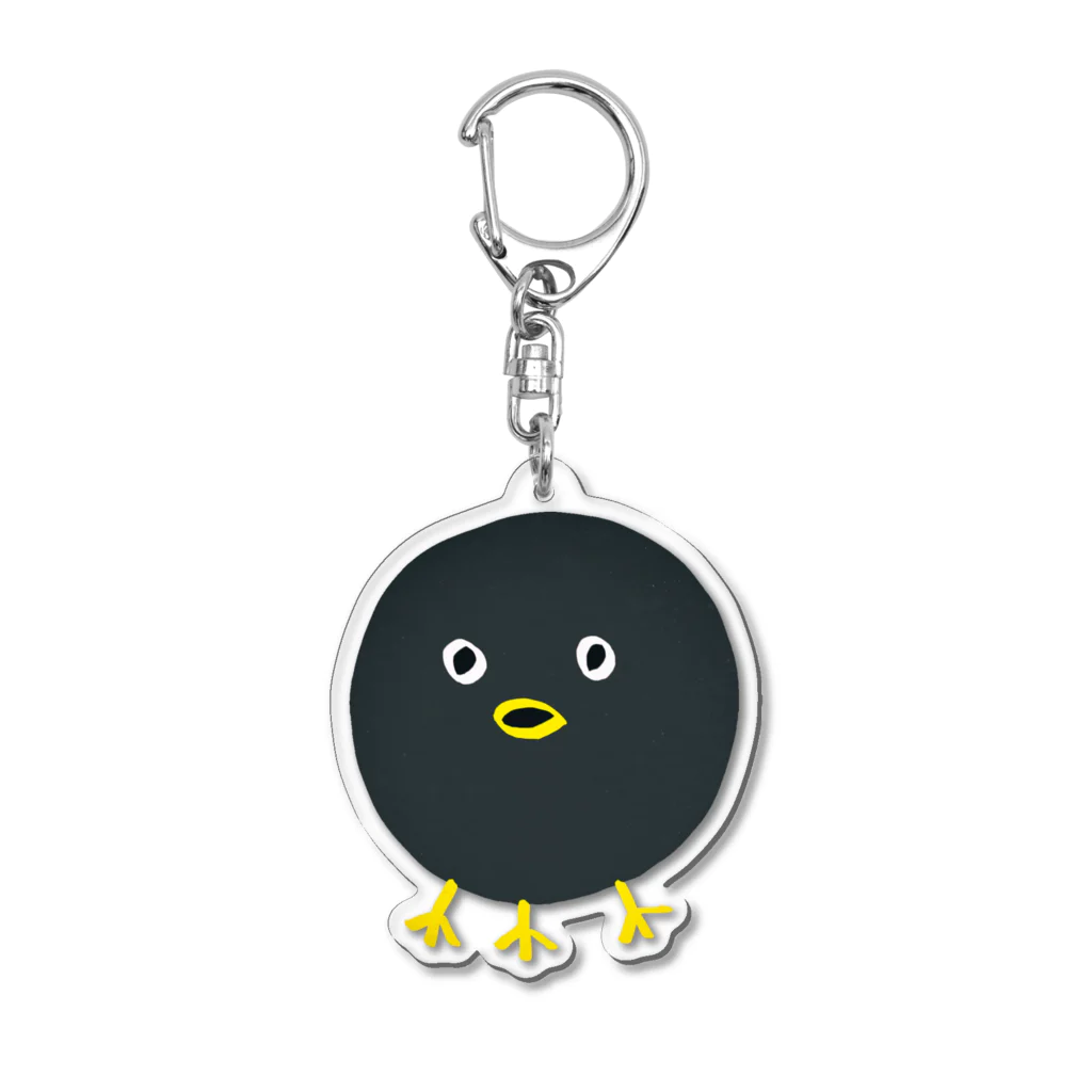 NishiobihiroFCのヤタガラスのニッシ―くん Acrylic Key Chain