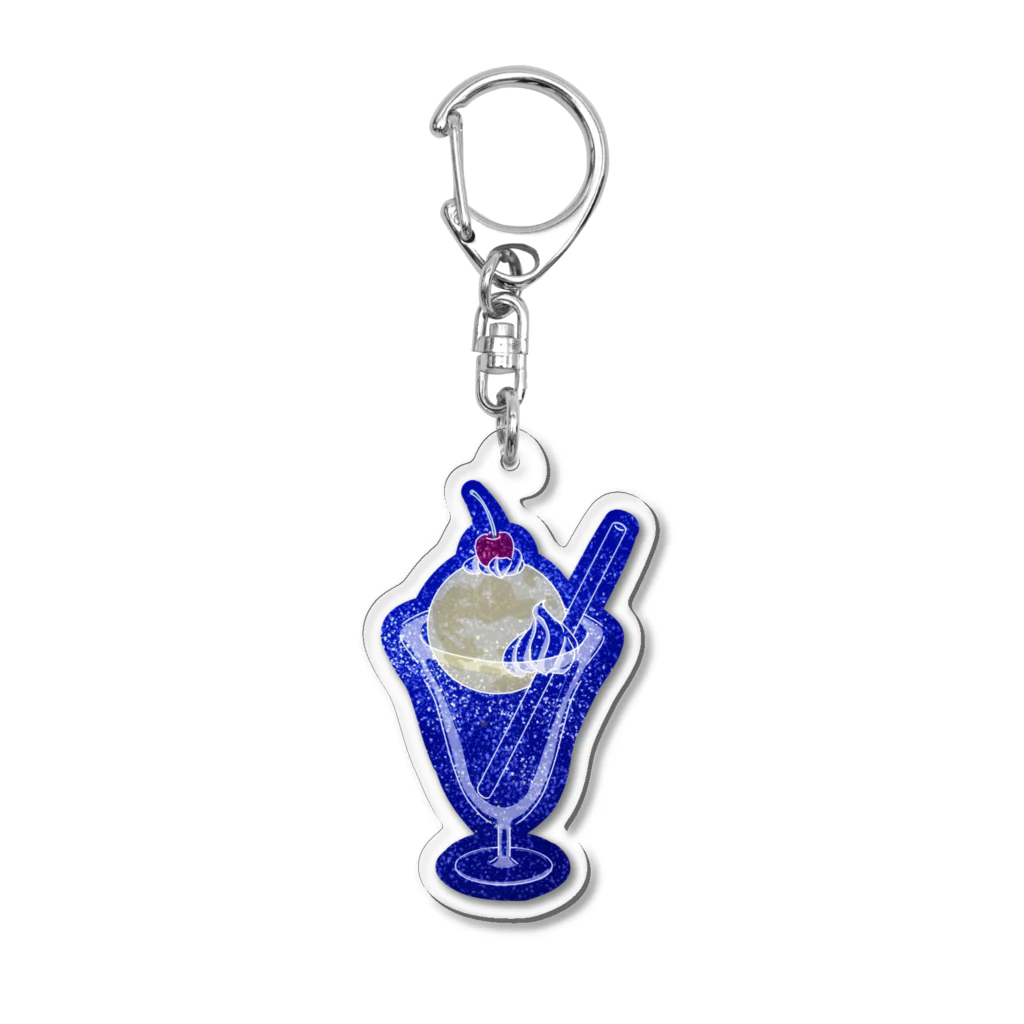 すずみねの月のクリームソーダ Acrylic Key Chain