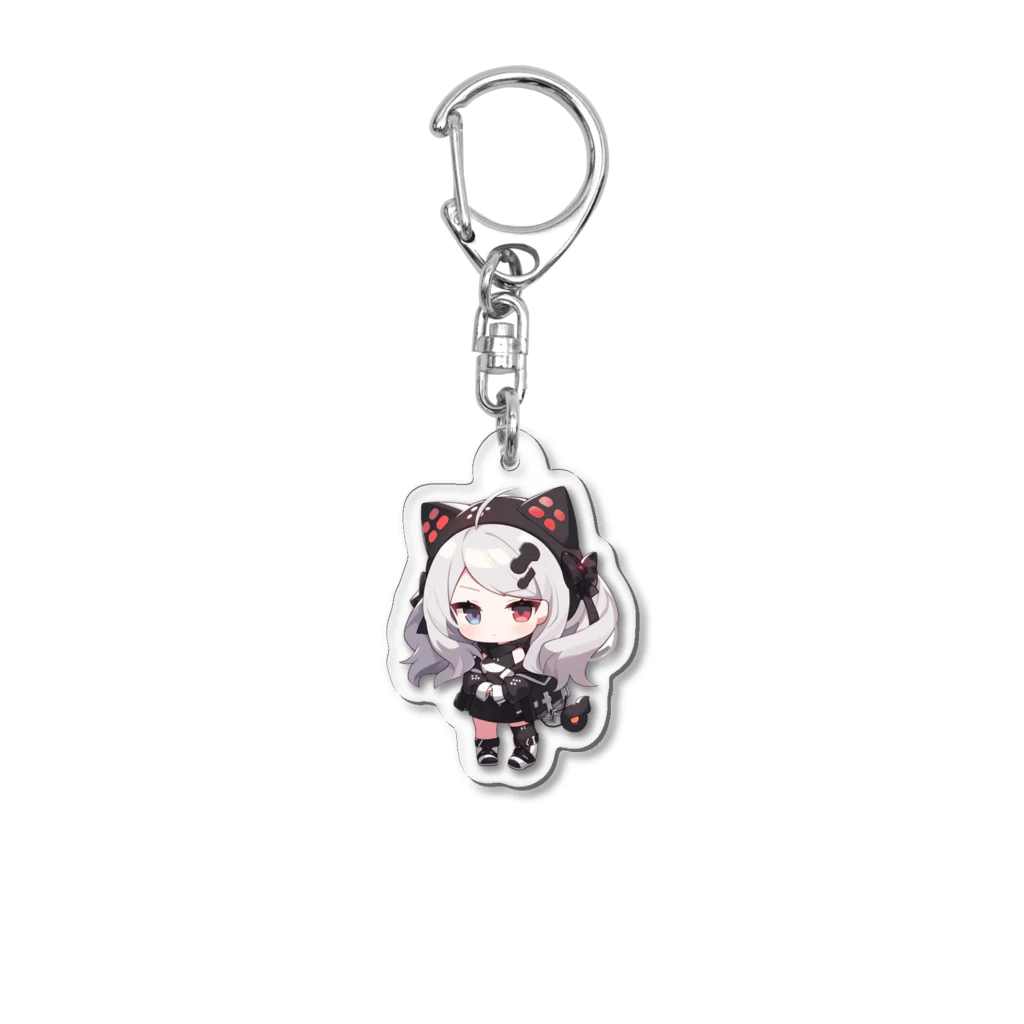 hal0040のオッドアイのシロナちゃん Acrylic Key Chain