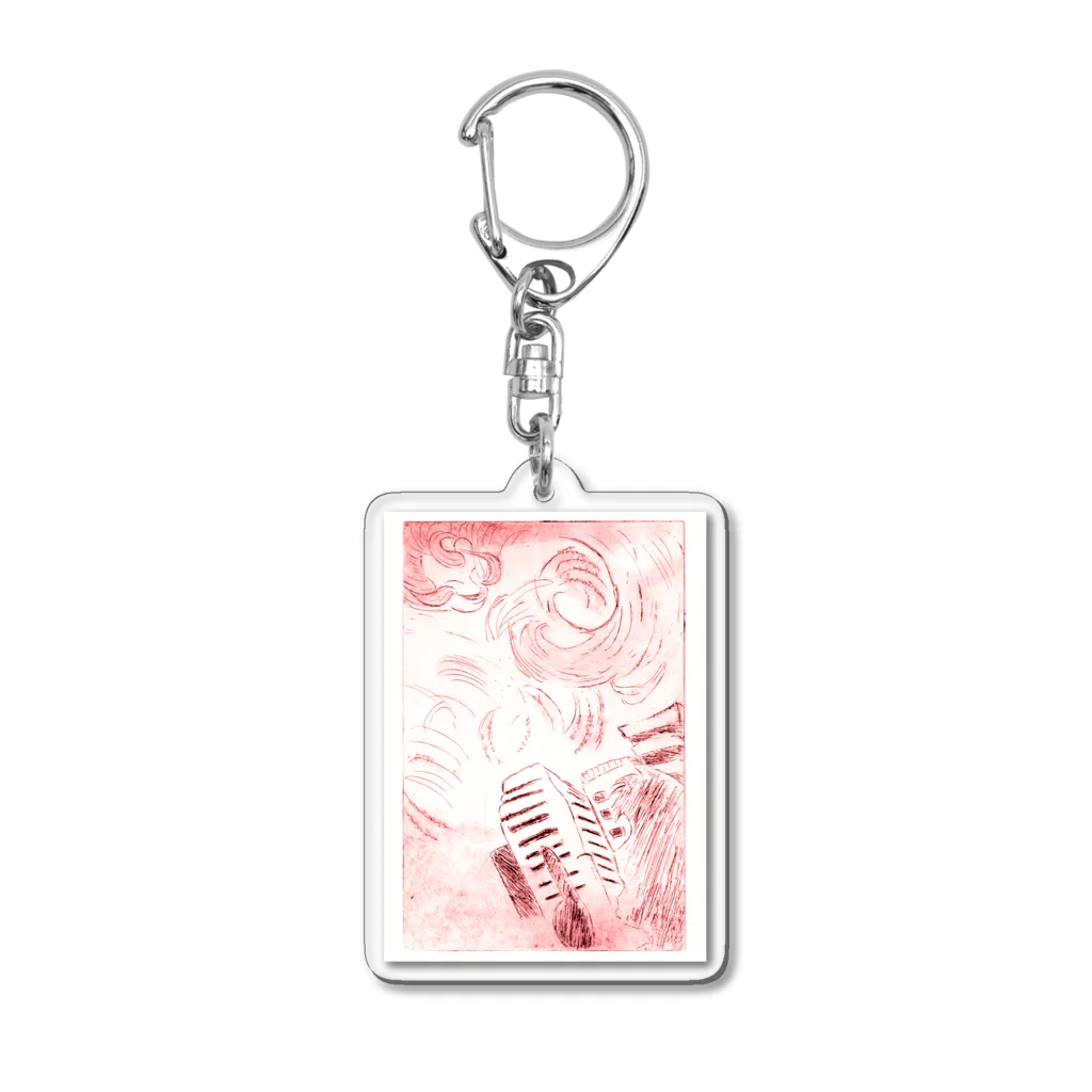 ご当地妖怪雑貨屋 鶴屋もののけ堂 SUZURI店の吉原のきつねさま Fox deity【キーホルダー限定】 Acrylic Key Chain