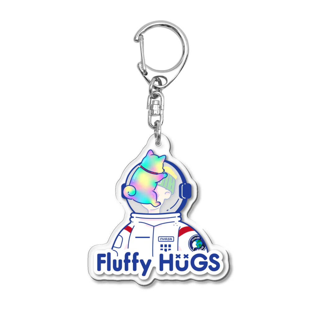 Fluffy_HUGSの【フラハグ】宇宙服 Acrylic Key Chain
