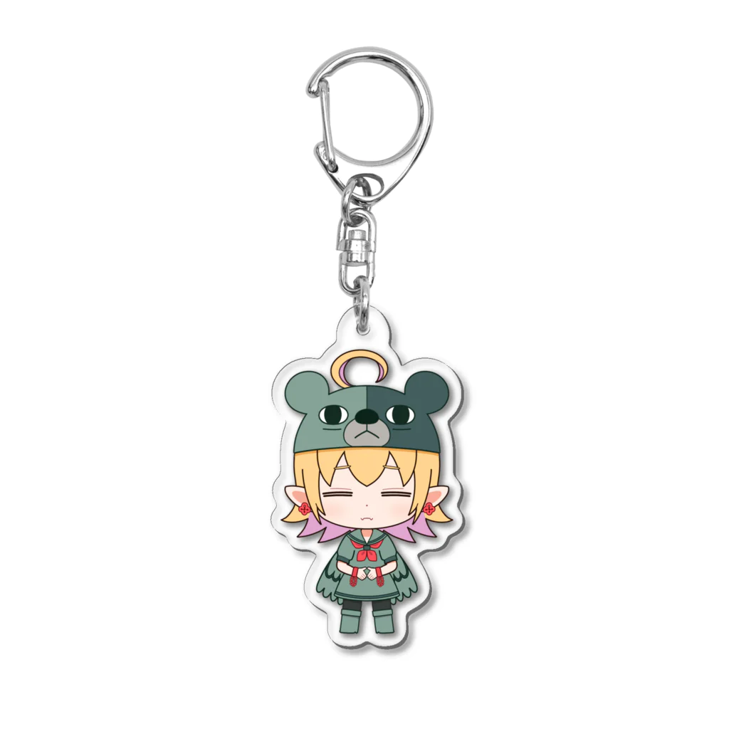 Salmonkeのちびキャラ(左道タマリ) Acrylic Key Chain