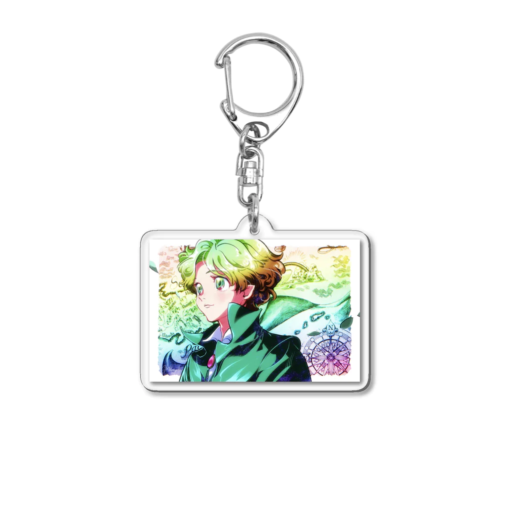 くまざきゆうのデザインストアの自由への冒険 Acrylic Key Chain