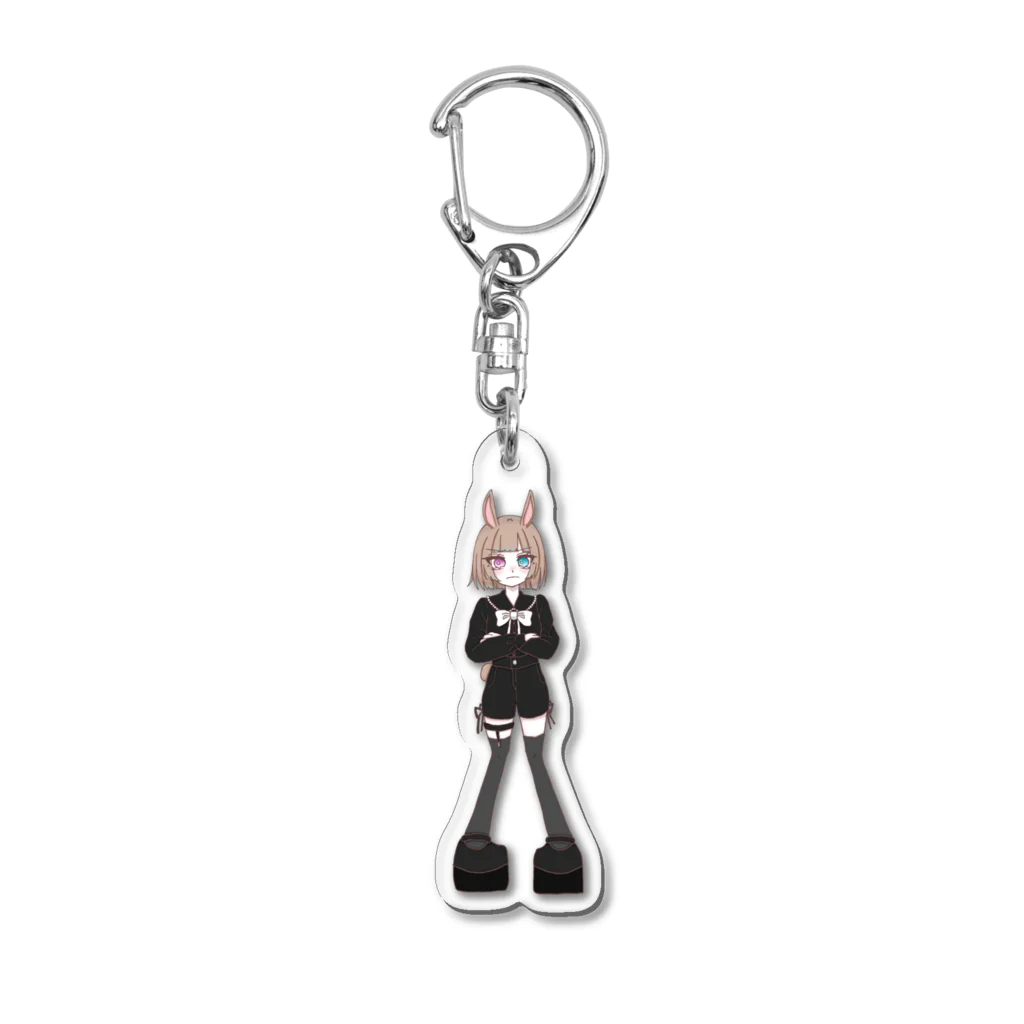 地雷子ﾁｬﾝの双子うさぎちゃん(地雷系) Acrylic Key Chain