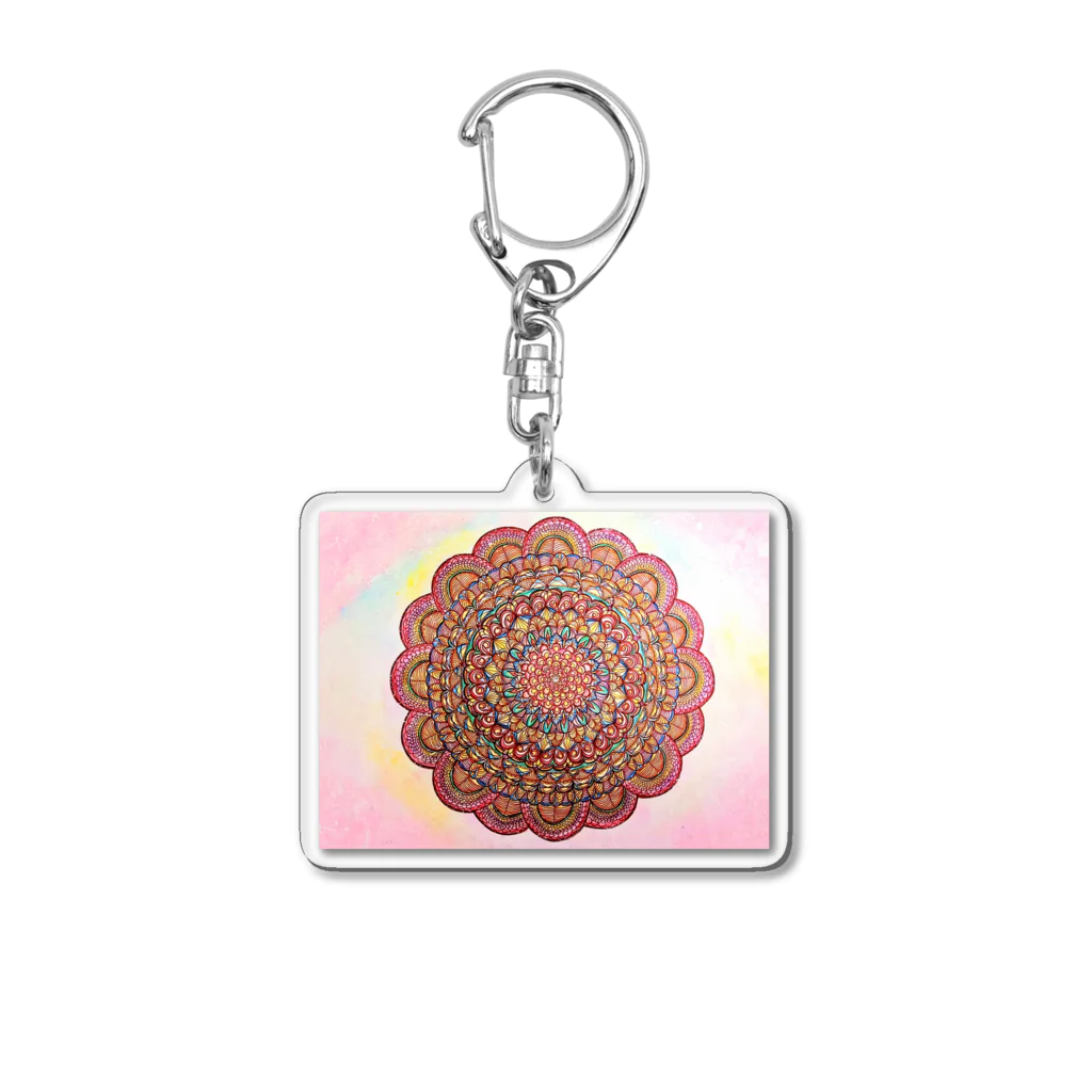 宇宙と繋がるcosmo☆art のFlower～花咲く Acrylic Key Chain