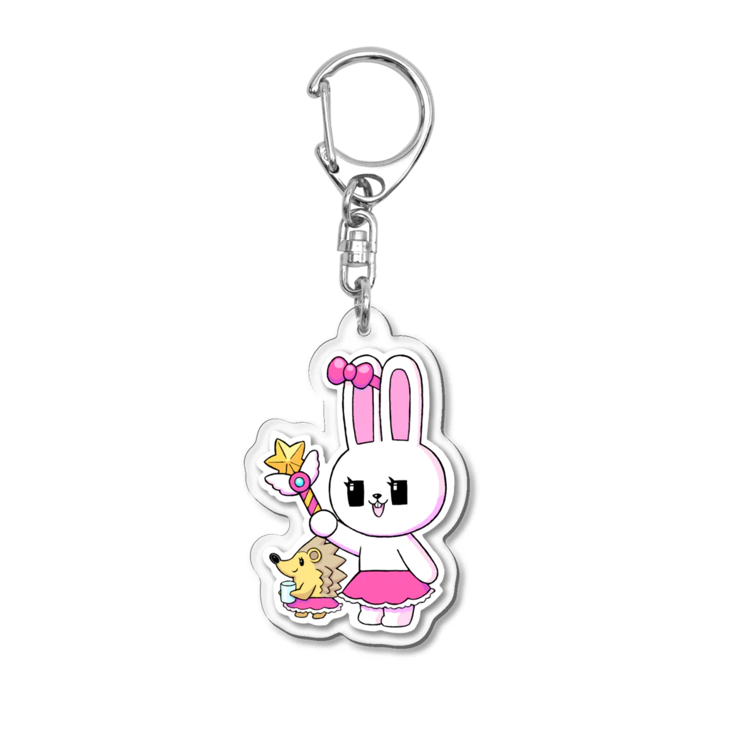 間違いだらけのコンカフェ嬢×秋葉原ミッションクラブのウサギ&ハリネズミ01 Acrylic Key Chain