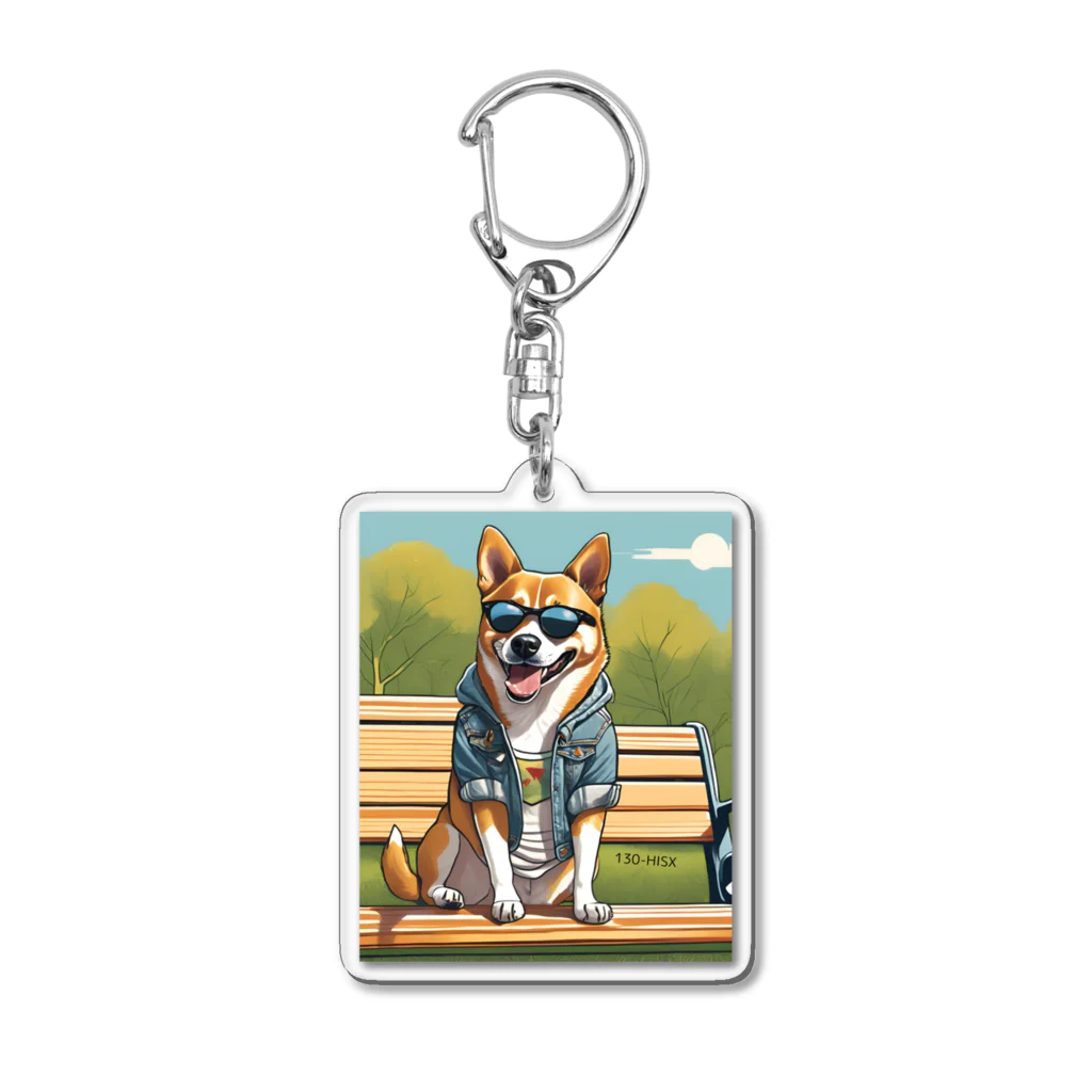 130-HISX(130-ヒスエックス)の130-HiSX(130-ヒスエックス)犬 Acrylic Key Chain