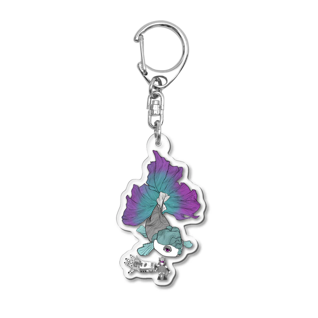 たろー。tqlo_pqの夏の金魚(色あり version) Acrylic Key Chain