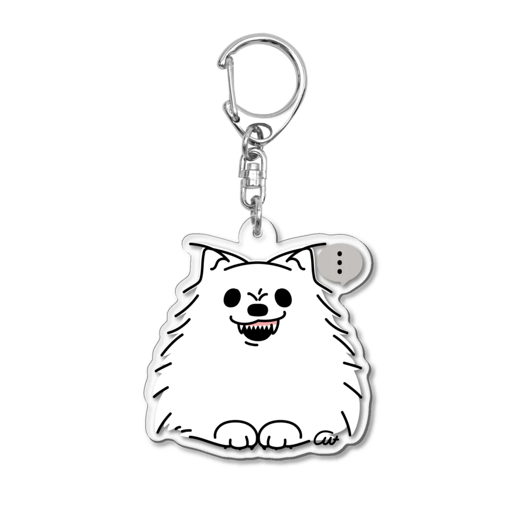 イラスト MONYAAT のポメラニアンっ！*しかも怒っ！*ak Acrylic Key Chain