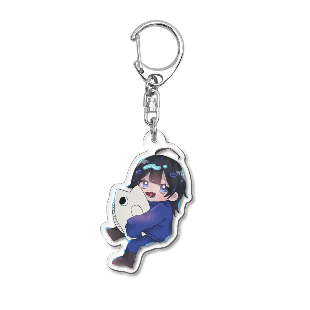 キーホルダー・アクリルキーホルダー 123 はんぎょくんとさかなちゃん / 🐟💨suzuri支部 ( skn_tan333 )の