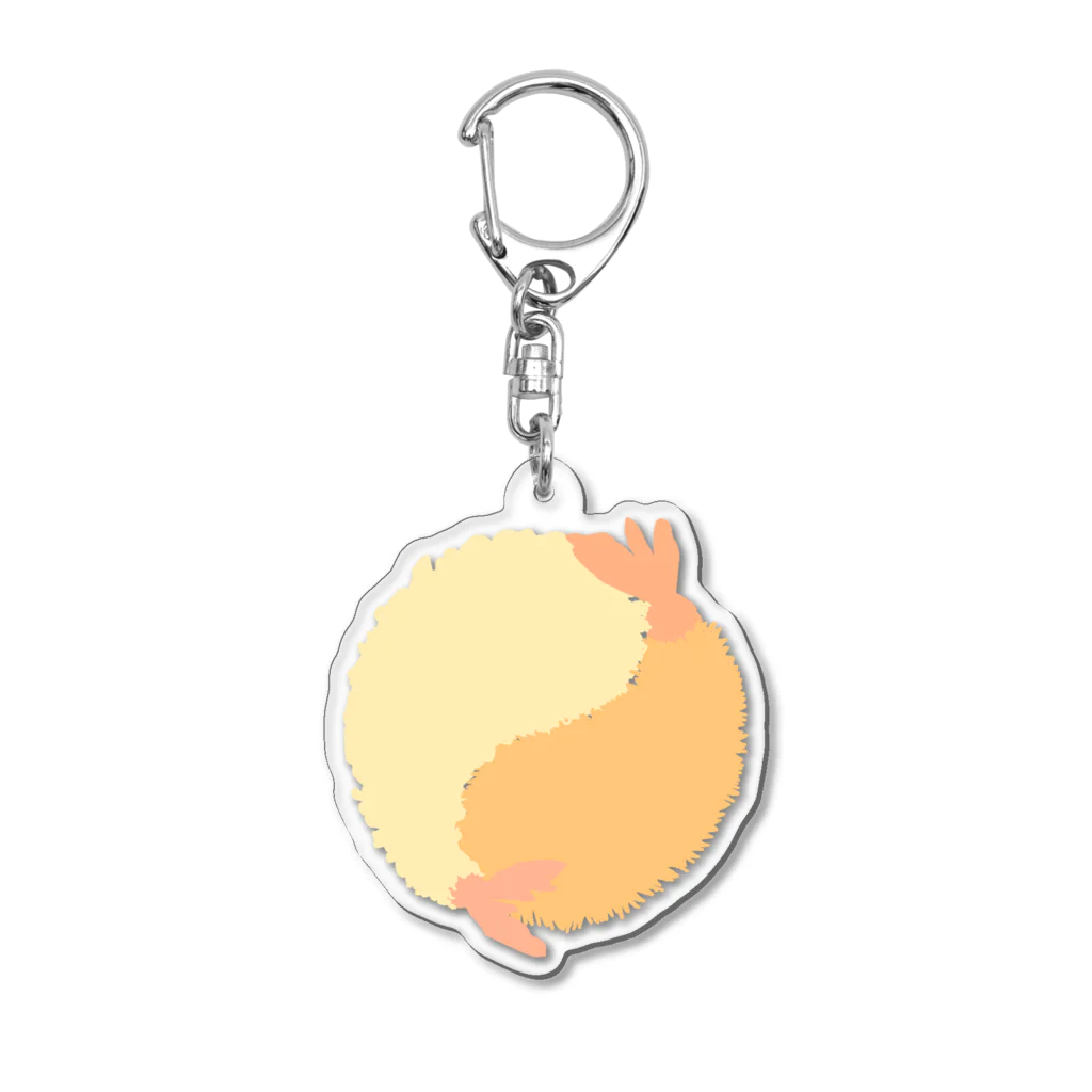 崖からぷっちんのえび Acrylic Key Chain